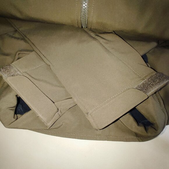 Eddie Bauer DWR Jacket Coat Full Zip 3X Brown Black Soft Shell Pockets Outerwear - Picture 16 of 16